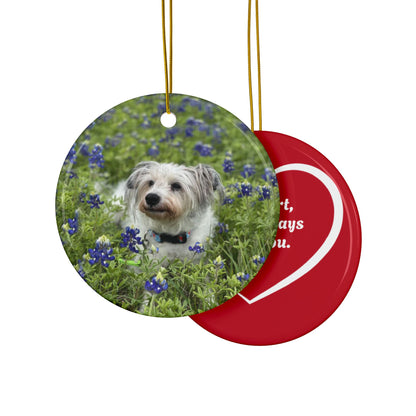 Jeana Burke - Ceramic Ornaments, Double-Sided  CIRCLE