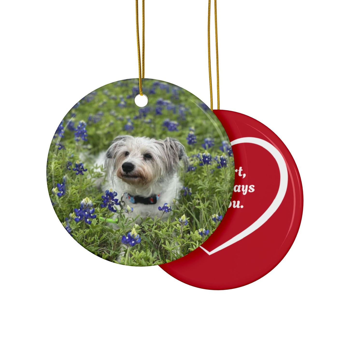 Jeana Burke - Ceramic Ornaments, Double-Sided  CIRCLE