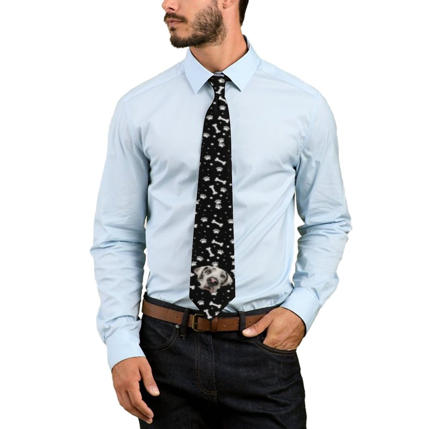 FACE w PAWS-n-BONES Men's Tie