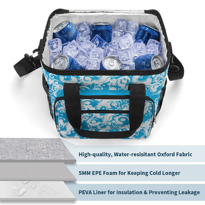 30 Can Collapsible Insulated Cooler Bag with Shoulder Strap A020 (All-Over Printing)