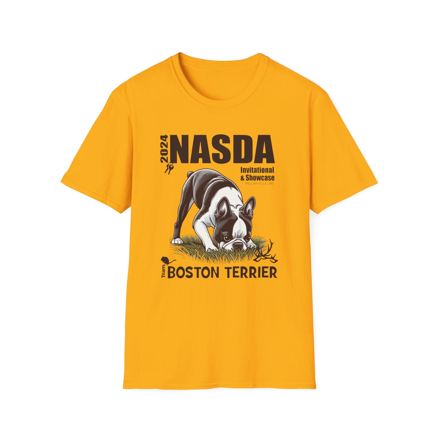 BOSTON TERRIER - NASDA  Unisex Softstyle T-Shirt