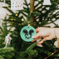 PAPILLON Round Ceramic Christmas Decorations