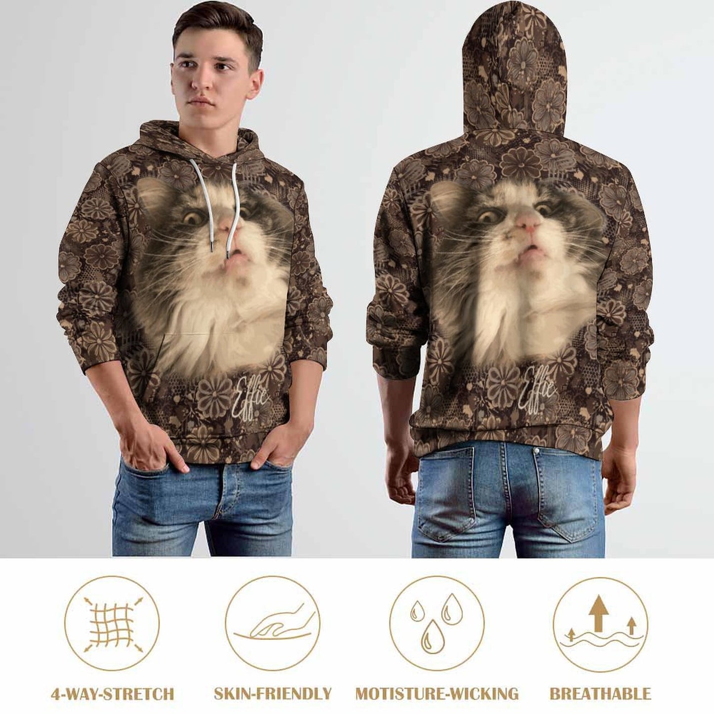 Custom Hoodie FACE PATTERN