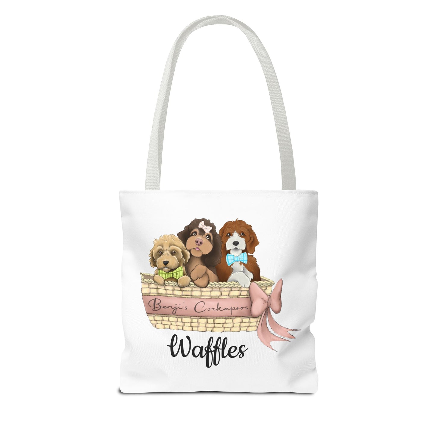 Waffles  Benjis Cockapoos Tote Bag