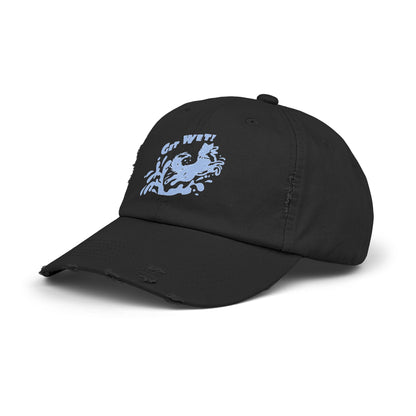 GET WET BORDER COLLIE - Unisex Distressed Cap