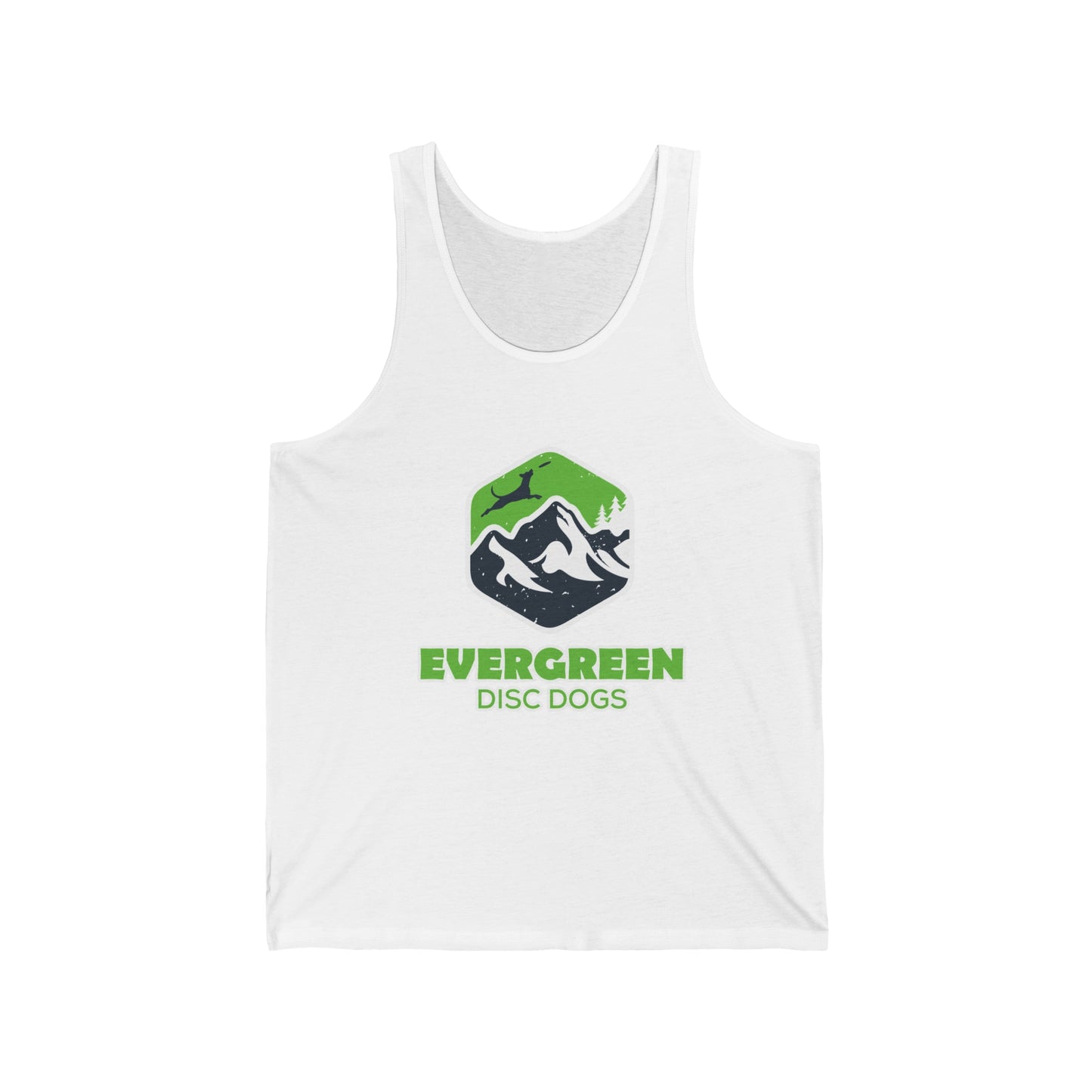 EVERGREEN DISC DOGS Unisex Jersey Tank