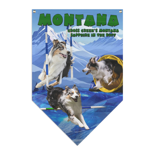 MONTANA AUSSIE Pennant Banner