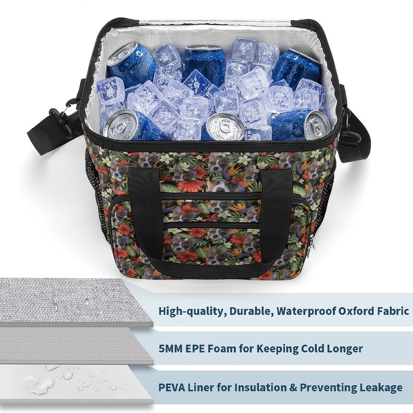 HAWAIIAN STYLE FACE - 30 Can Collapsible Insulated Cooler