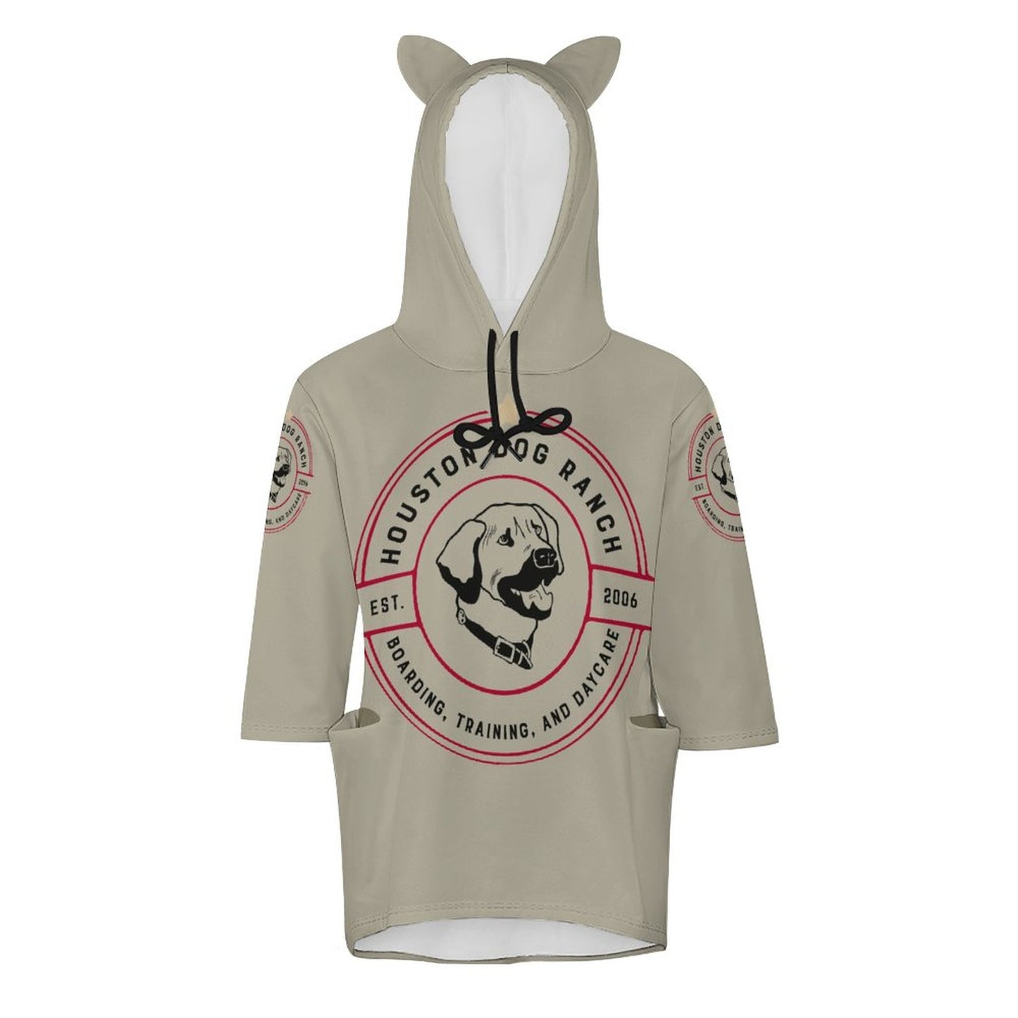 HOUSTON DOG RANCH  Hooded Pullover DS004 (All-Over Printing)