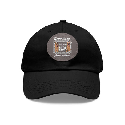 TEAM THEOS - Dad Hat with Leather Patch (Round)