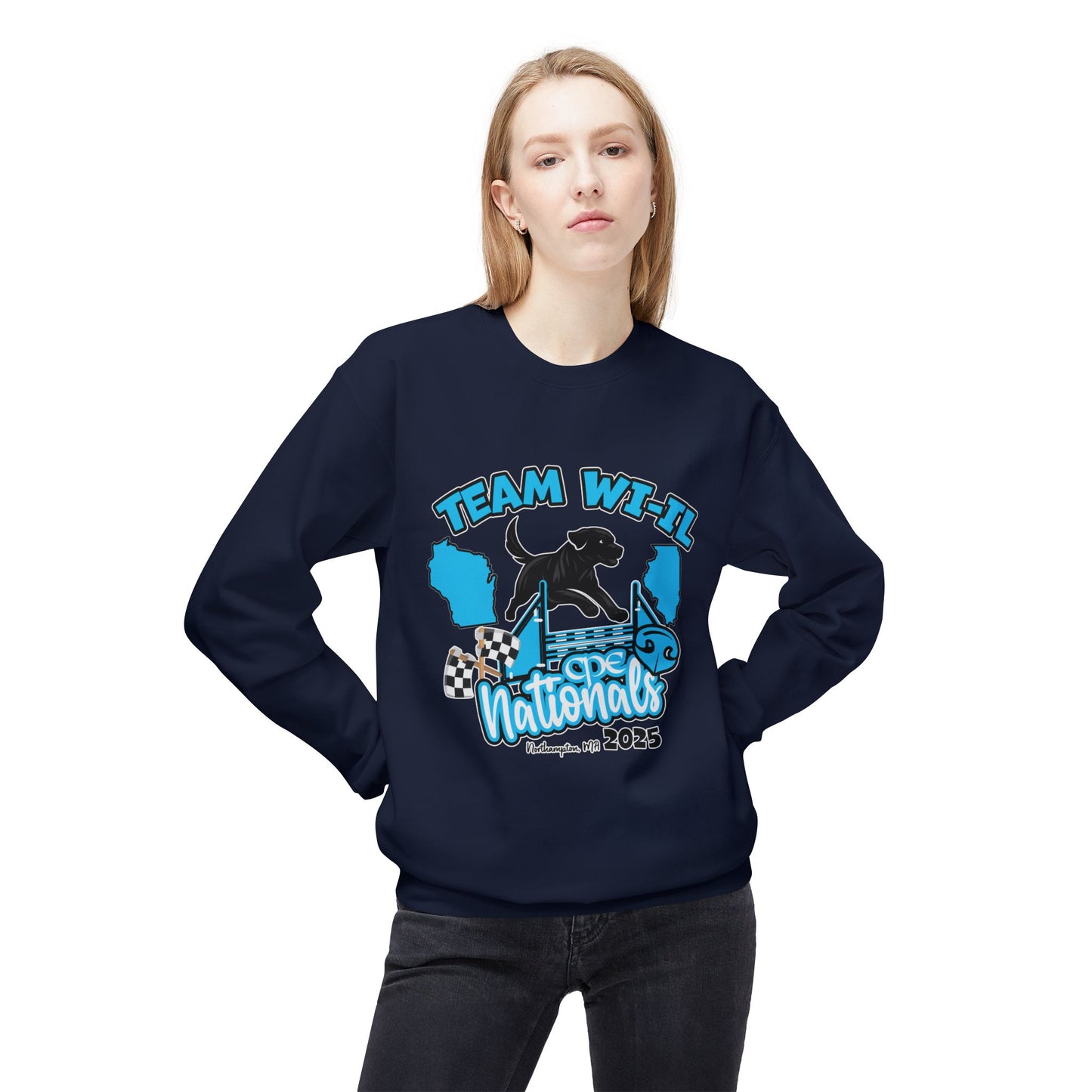 team wi_il  CPE Unisex Midweight Softstyle Fleece Crewneck Sweatshirt