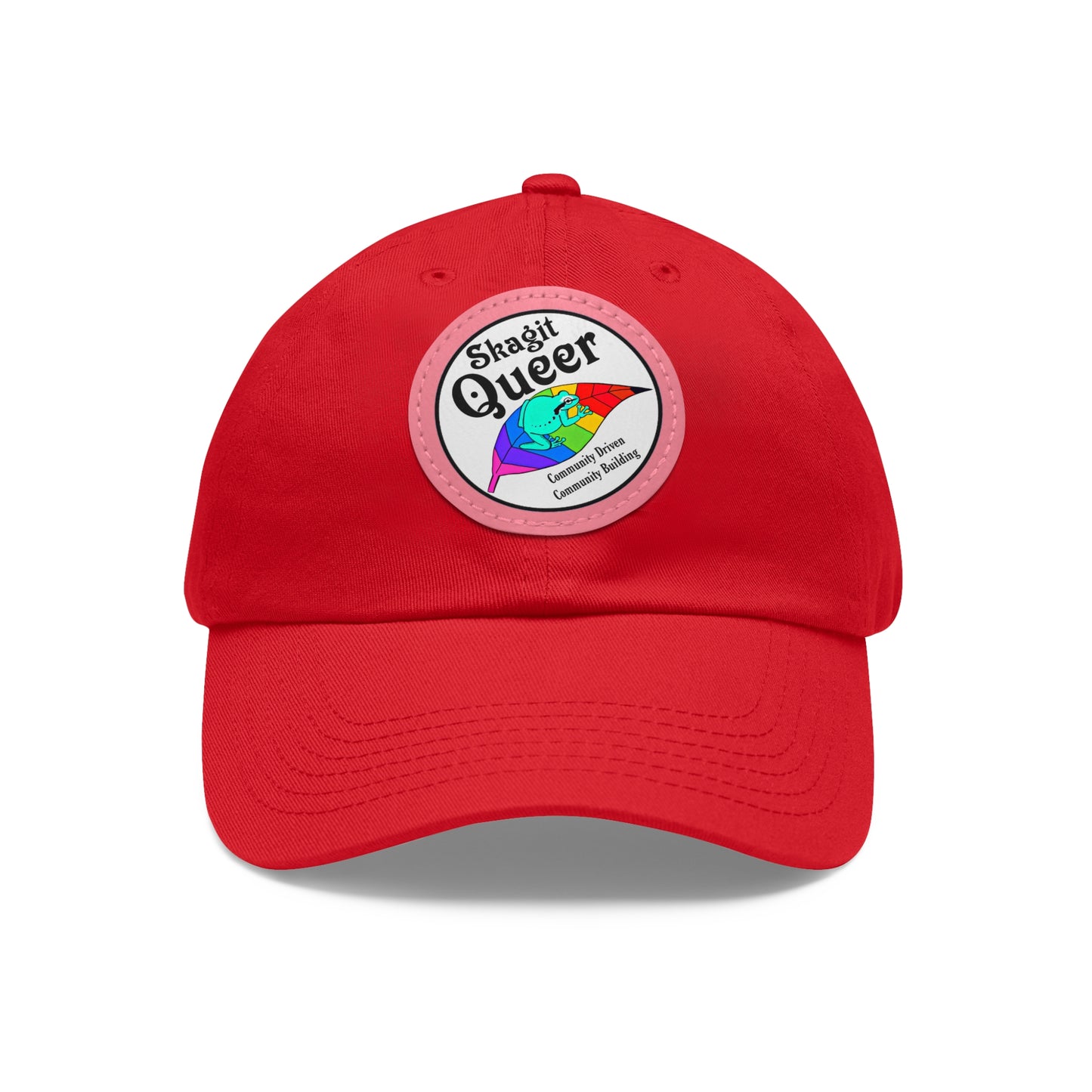 SKAGIT QUEER Hat with Leather Patch (Round)