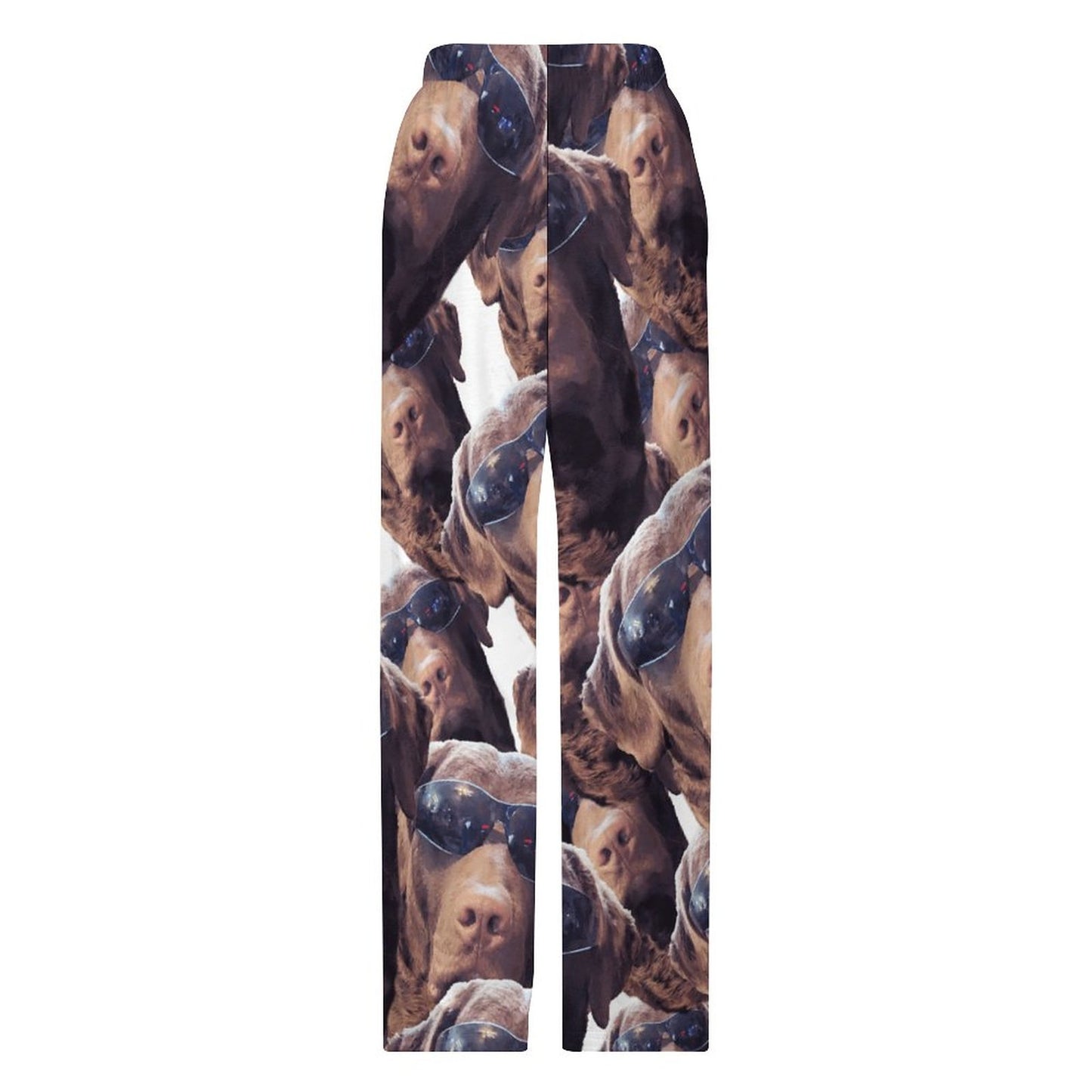 FOXY LADY _ LAB _ COLLAGE FACE DESIGN -Women's Home Pajamas Pants