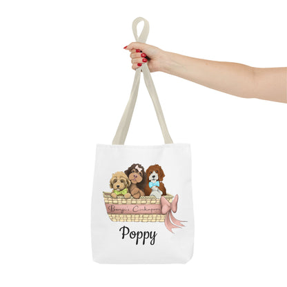 Poppy    Benjis Cockapoos Tote Bag