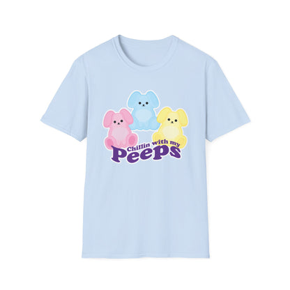 CHILLIN W MY PEEPS Unisex Softstyle T-Shirt EASTER