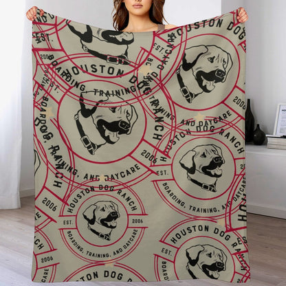 HOUSTON DOG RANCH Flannel Blanket-30"x40" (Dual-sided Printing)