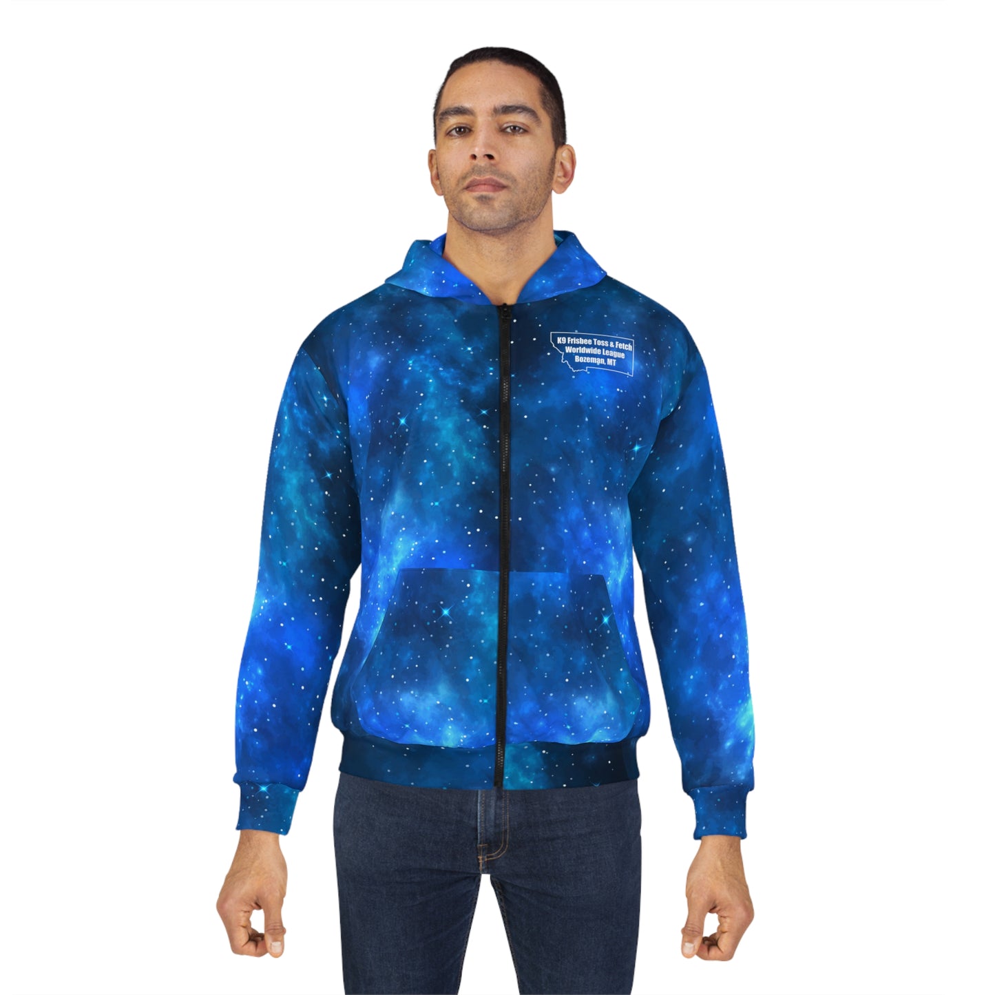 MONTANA DISC DOGS Unisex Zip Hoodie - SPACE