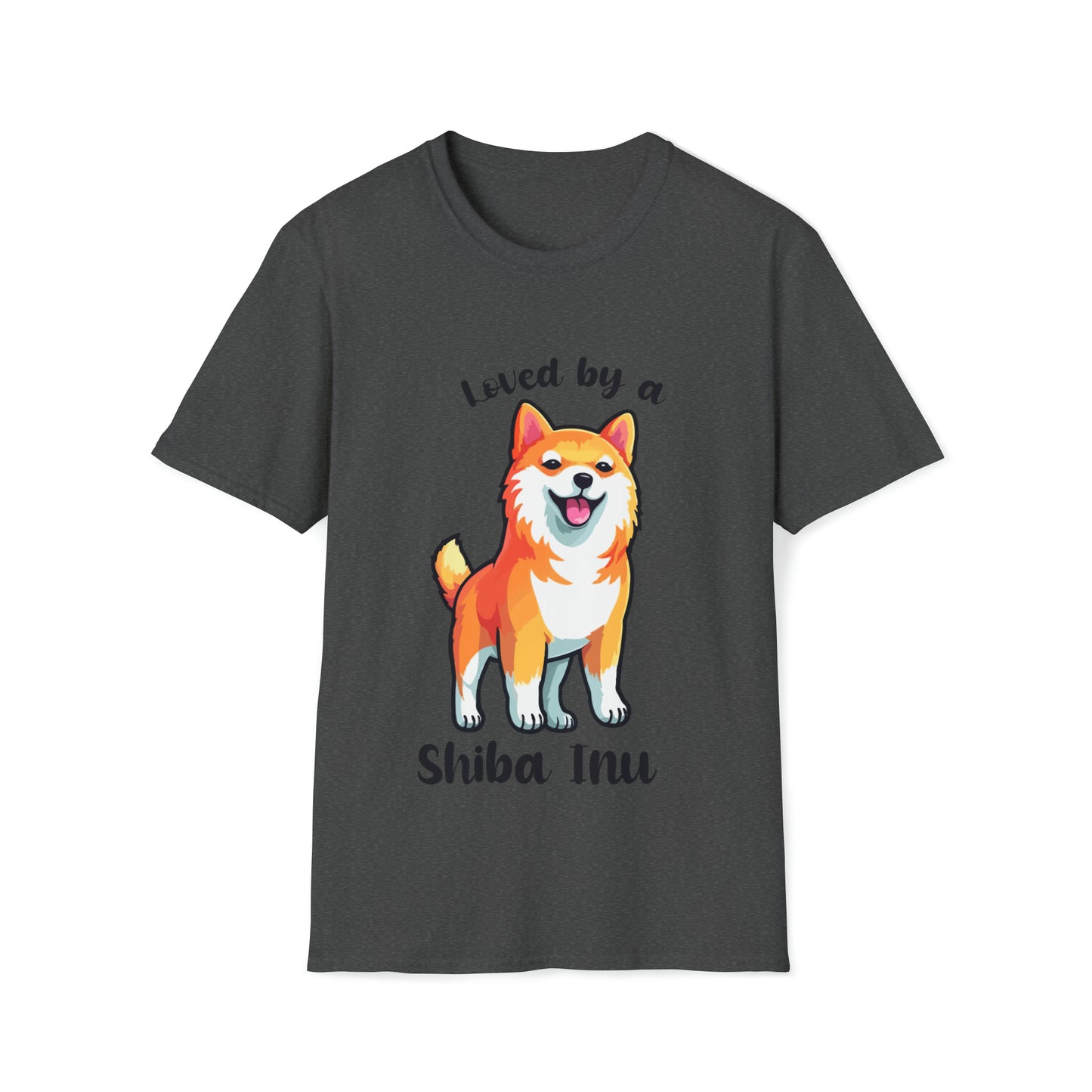 LOVED BY SHIBA 3 Unisex Softstyle T-Shirt