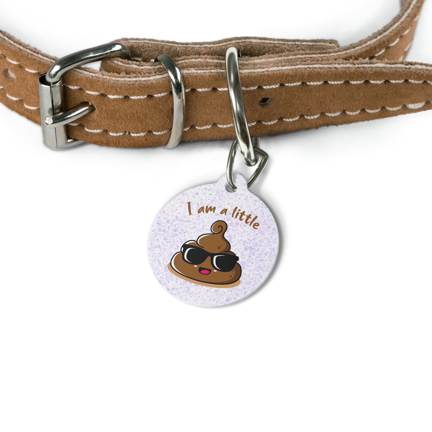 I am a Little..POOP EMOJI - Pet Tag