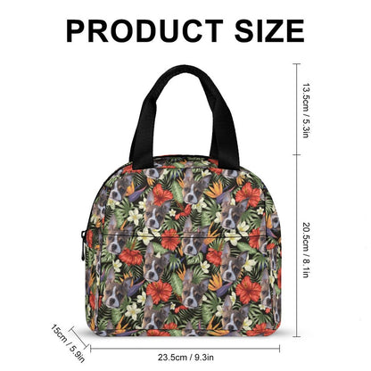 HAWAIIAN STYLE FACE - Insulated Lunch Bag with Pocket