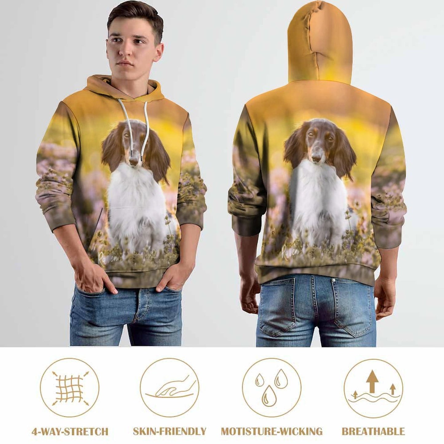 280gsm Custom Hoodie No Minimum with Double-layer Cap