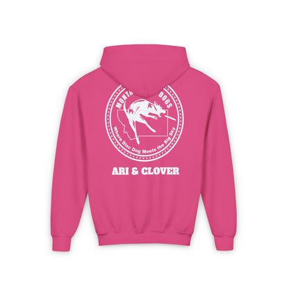 Ari & Clover  MONTANA DISC Youth Heavy Blend Hooded Sweatshirt