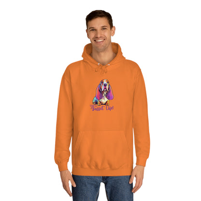 LIVIN THE BASSET LIFE 3 Unisex College Hoodie