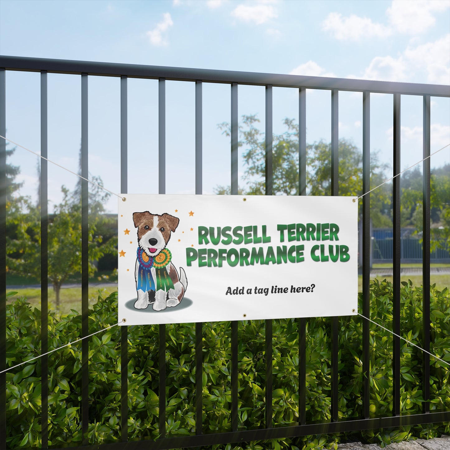 RUSSELL TERRIER PERFORMANCE CLUB Matte Banner
