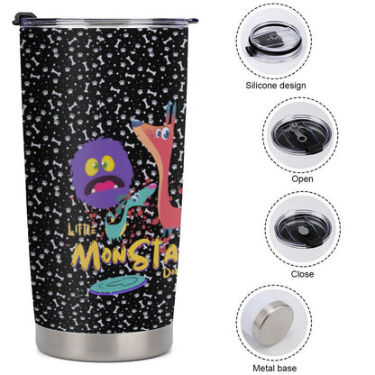 LITTLE MONSTERS Car Travel Coffee Mug with Lid (All-Over Printing)