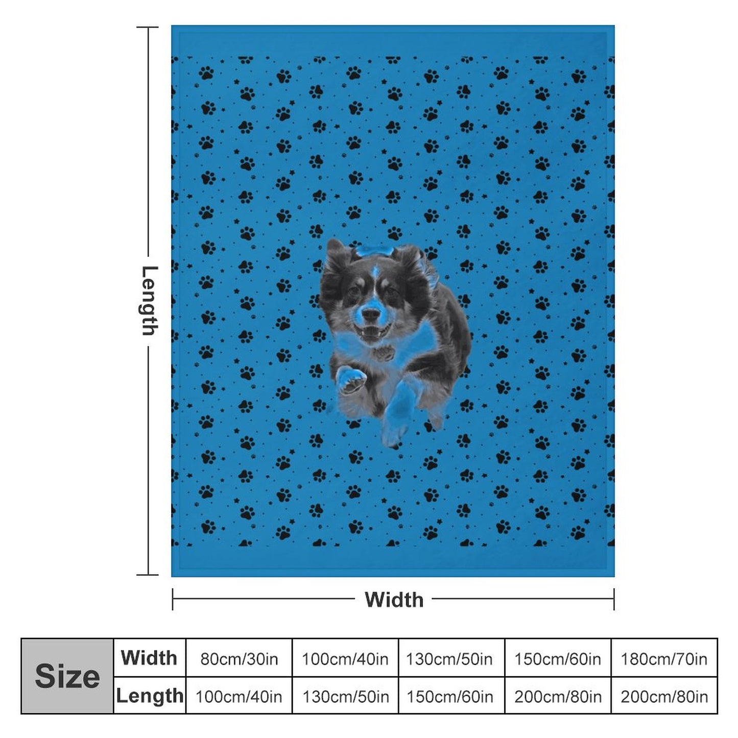 280gsm Flannel Blanket-40"x50" (Dual-sided Printing)