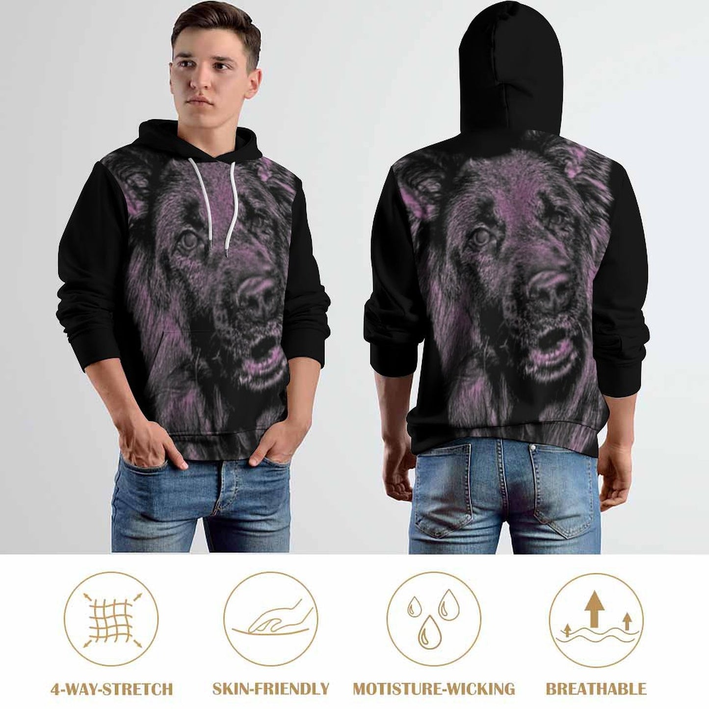 280gsm Custom Hoodie No Minimum with Double-layer Cap