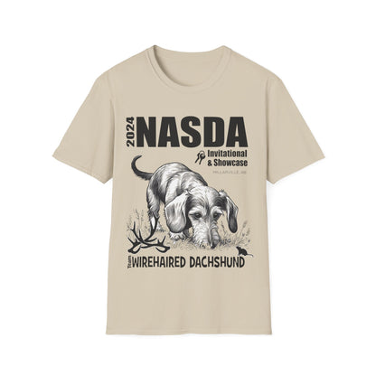 *Ginny, Geordie & Gerbils! * WIREHAIRED DACHSHUND - NASDA  Unisex Softstyle T-Shirt