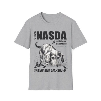 *Ginny, Geordie & Gerbils! * WIREHAIRED DACHSHUND - NASDA  Unisex Softstyle T-Shirt