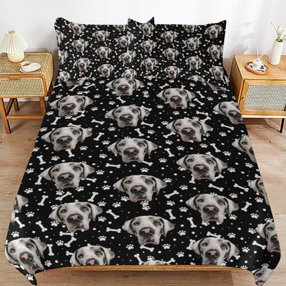 3-Piece Bedding Set-86"×70"/ 218×177cm (Dual-sidede Printing)