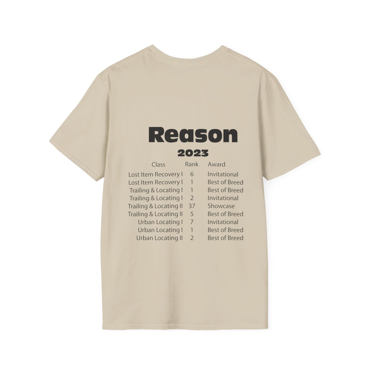 Reason   TEAM BORDER TERRIER - NASDA  Unisex Softstyle T-Shirt