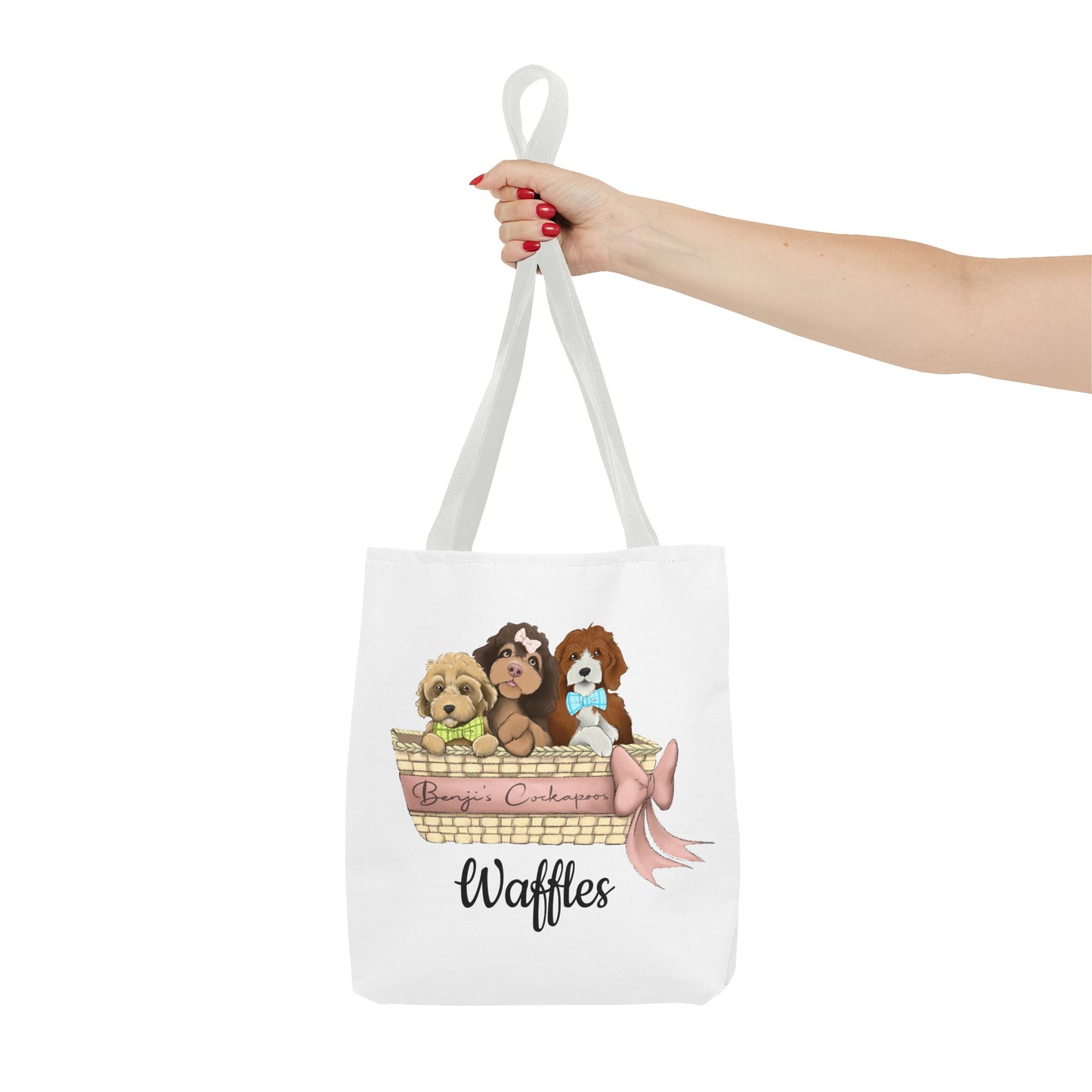 Waffles  Benjis Cockapoos Tote Bag
