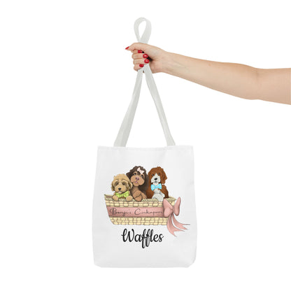 Waffles  Benjis Cockapoos Tote Bag