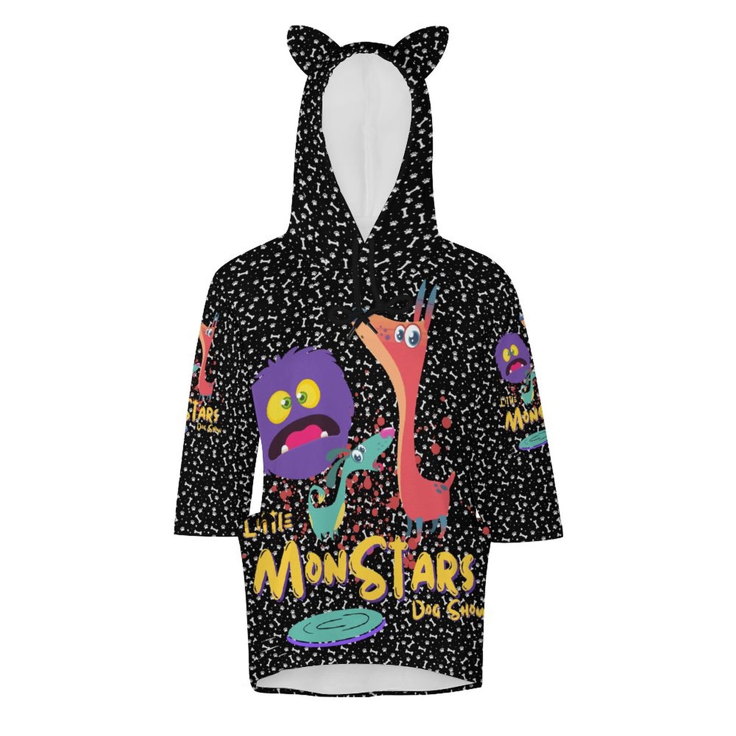 LITTLE MONSTERS Hooded Pullover DS004 (All-Over Printing)