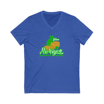TEAM MICHIGAN BARN HUNT *REGIONAL Unisex Jersey Short Sleeve V-Neck Tee