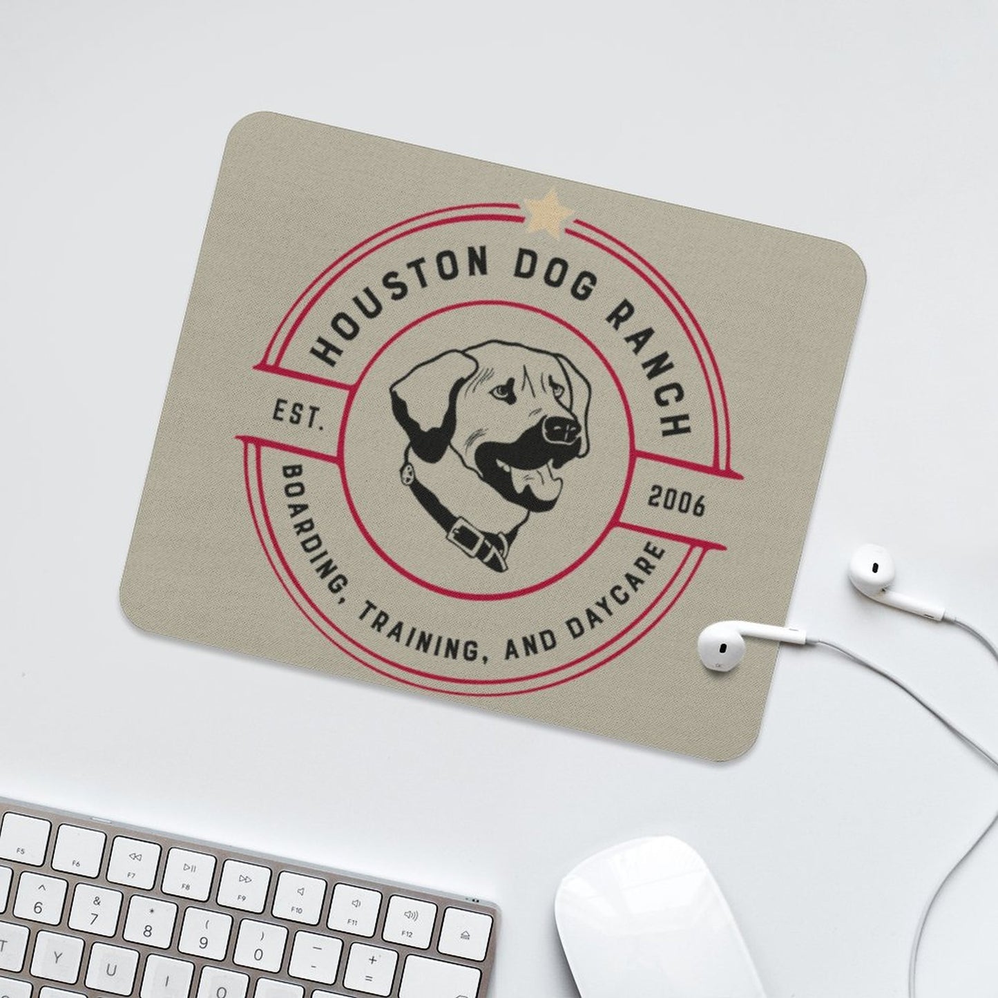 HOUSTON DOG RANCH Square Mouse Pad