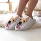 QUILL FACE - Flannel Ladies Cotton Slippers