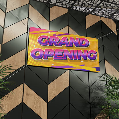 GRAND OPENING 2 Matte Banner