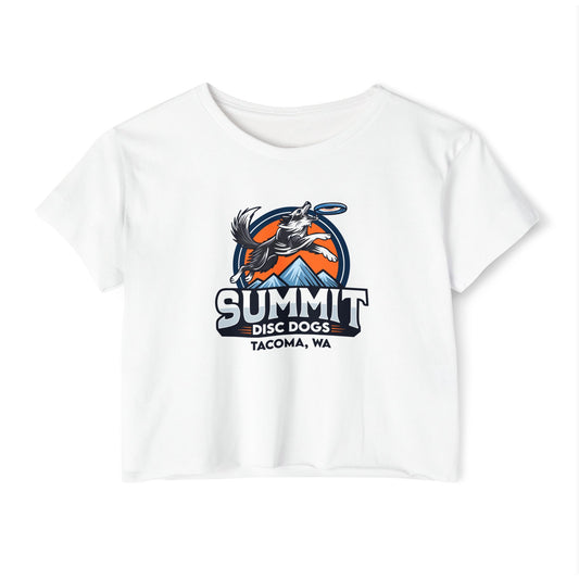 SUMMIT DISC DOGS   Women's Festival Crop Top
