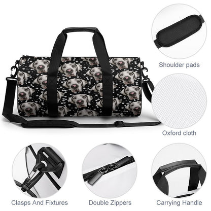 FACE w PAWS-n-BONES Gym Bag