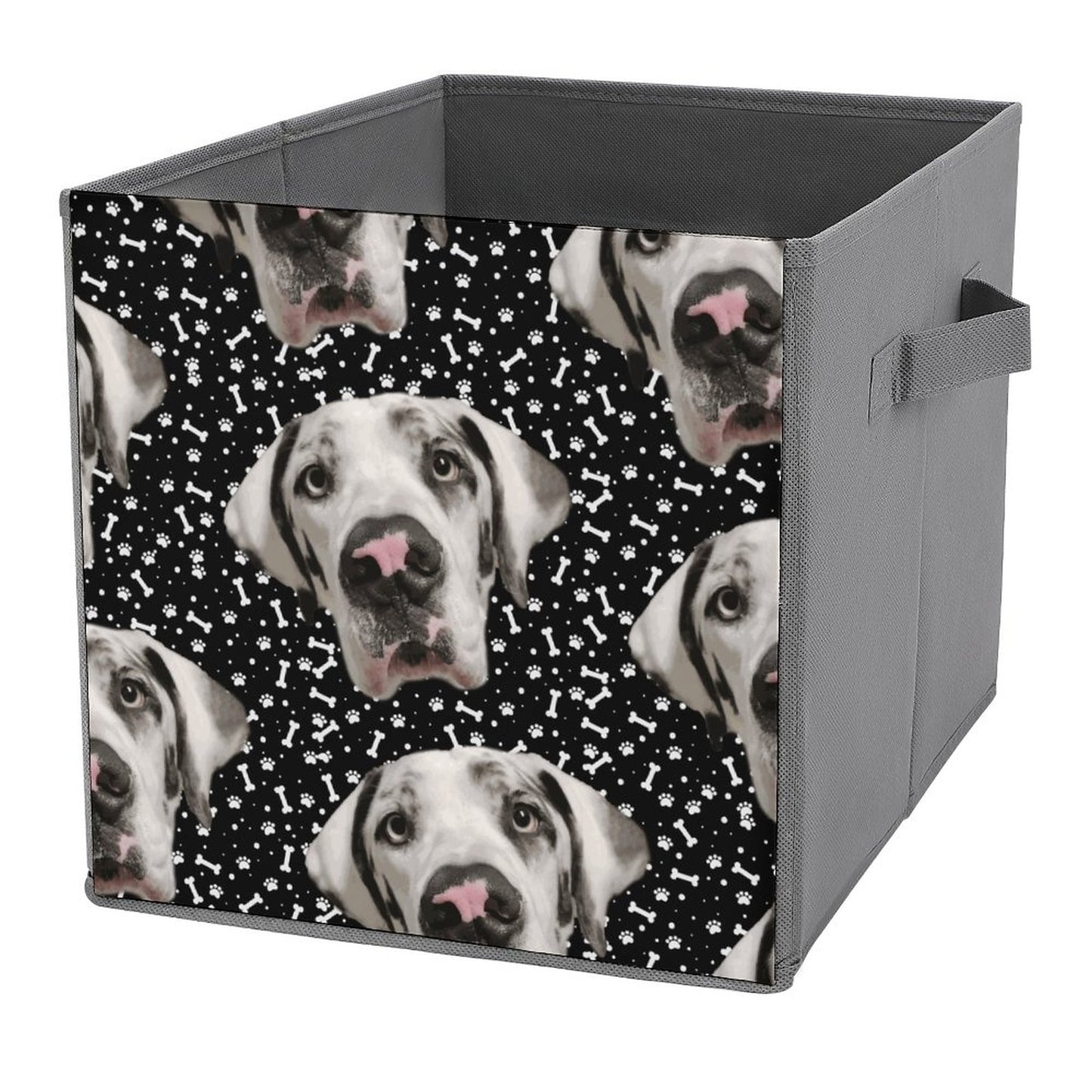 FACE w PAWS-n-BONES Folding Storage Bin