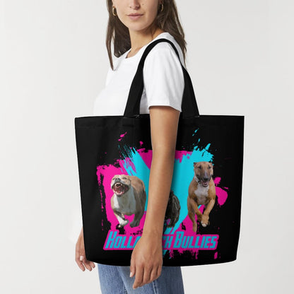HOLLA BACK BULLIES Large One Shoulder Shopping Bag
