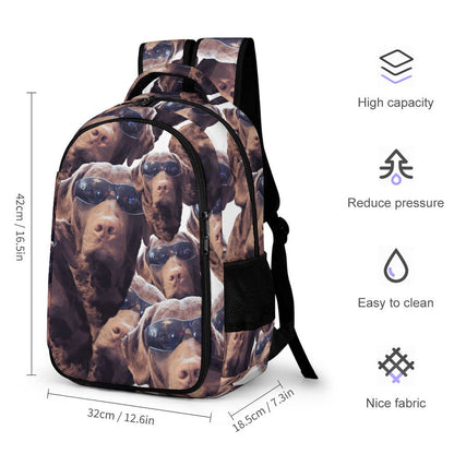 FOXY LADY _ LAB _ COLLAGE FACE DESIGN - Multi-Pocket Travel Bags