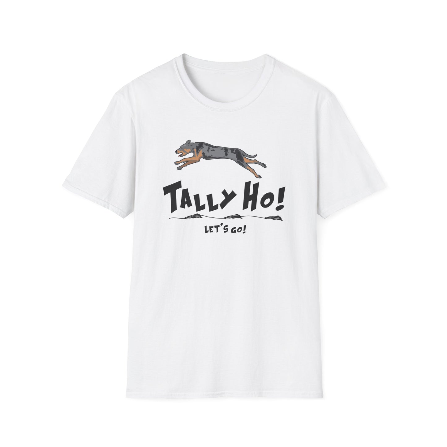 Catahoula TALLY HO LETS GO Unisex Softstyle T-Shirt