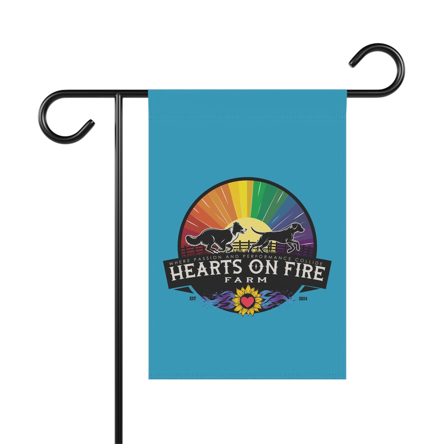 HEARTS ON FIRE Garden  Banner