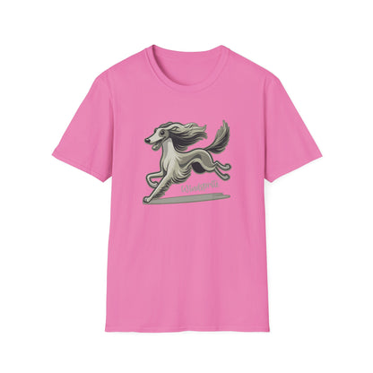 Silly 3 WINDSPRITE - Silken Windhound Waving Unisex Softstyle T-Shirt